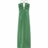Tara Jarmon Robe Longue Rosalia Vert