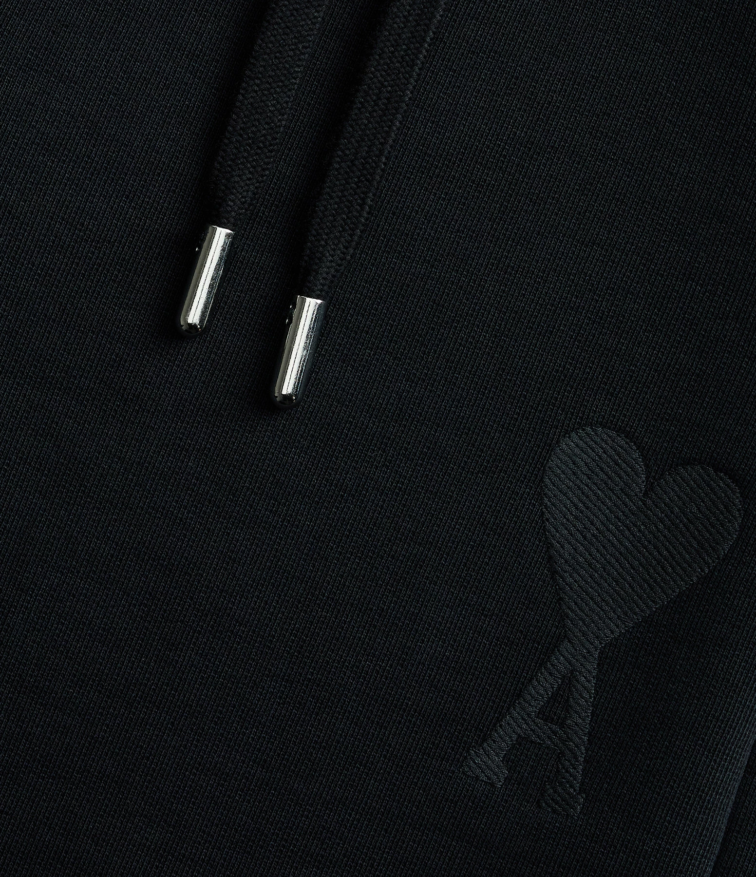 AMI Paris Jogging Unisexe Ami De Cœur Coton Biologique Noir – Image 2