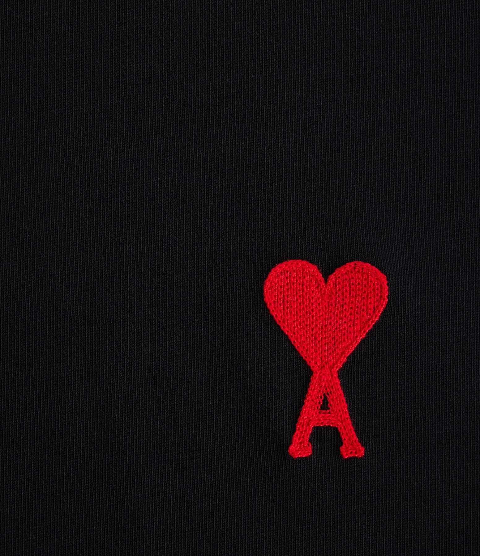 AMI Paris Tee-shirt Unisexe Ami De Cœur Coton Biologique Noir Rouge 4 AMI Paris Tee-shirt Unisexe Ami De Cœur Coton Biologique Noir Rouge – Image 2