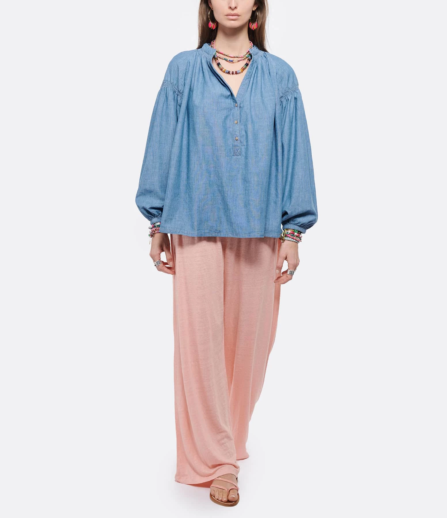 Vanessa Bruno Blouse Nipoa Coton Chambray – Image 4