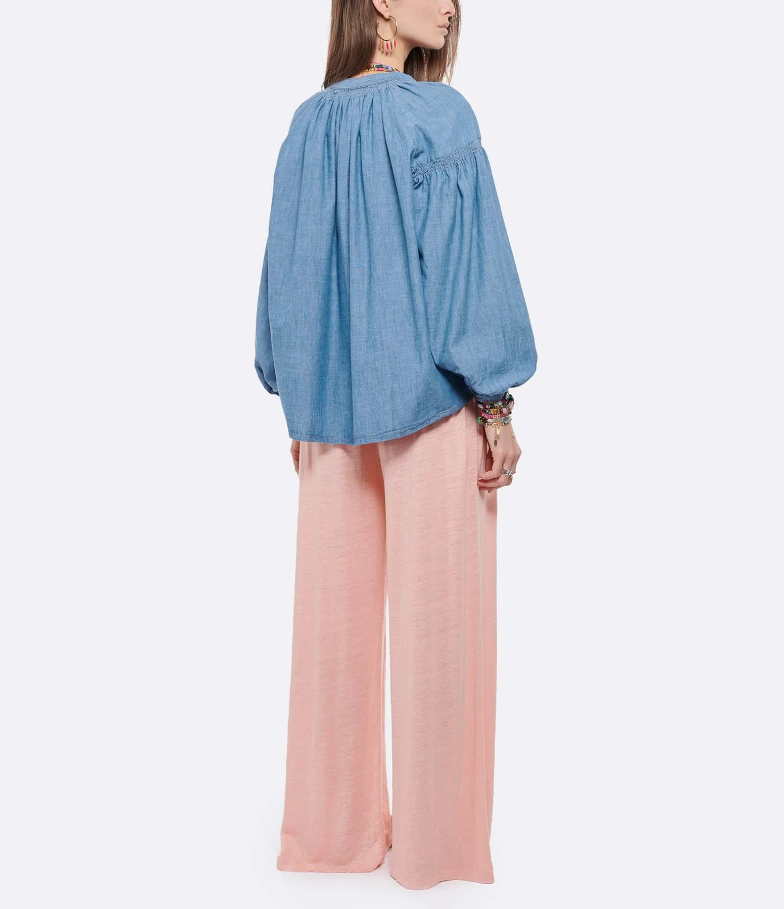 Vanessa Bruno Blouse Nipoa Coton Chambray – Image 5