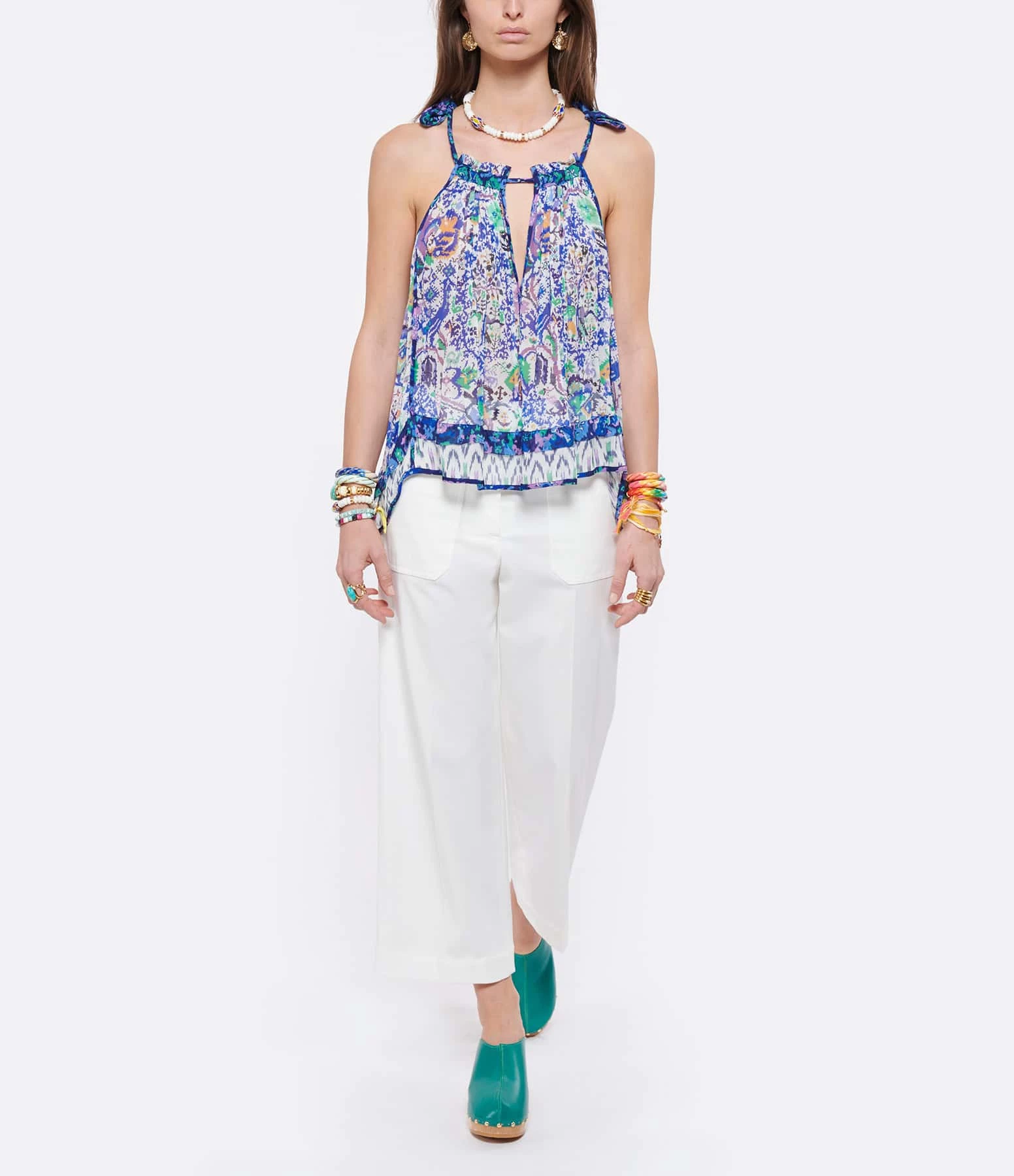 Vanessa Bruno Pantalon Helias Coton Blanc – Image 3