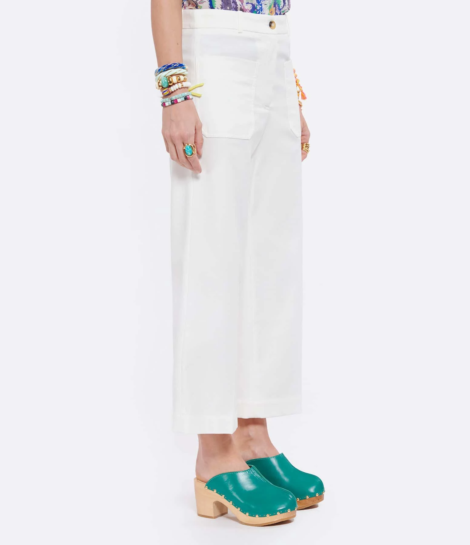 Vanessa Bruno Pantalon Helias Coton Blanc – Image 4