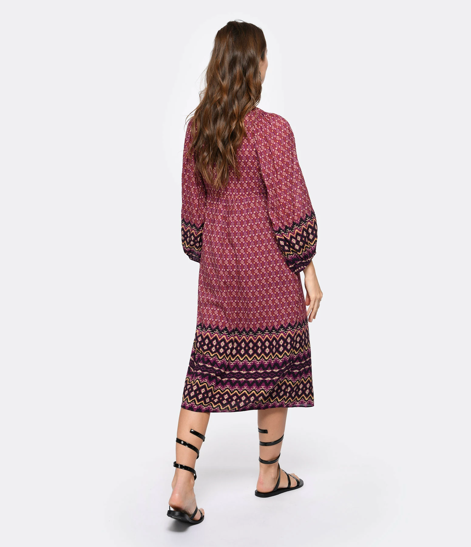 Vanessa Bruno Robe Longue Voguia Multicolore – Image 4