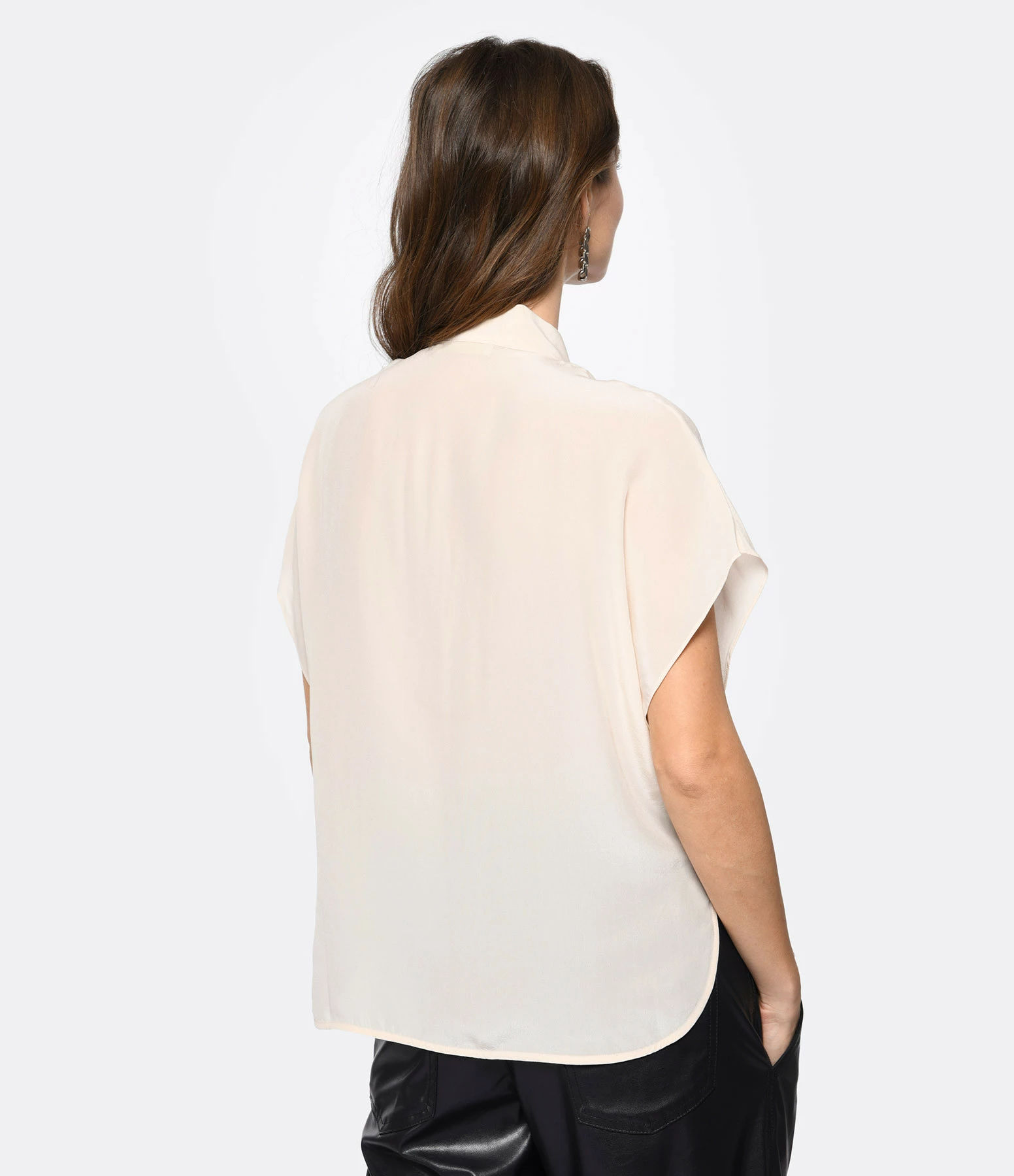 Vanessa Bruno Chemise Ashley Soie Poudre – Image 5