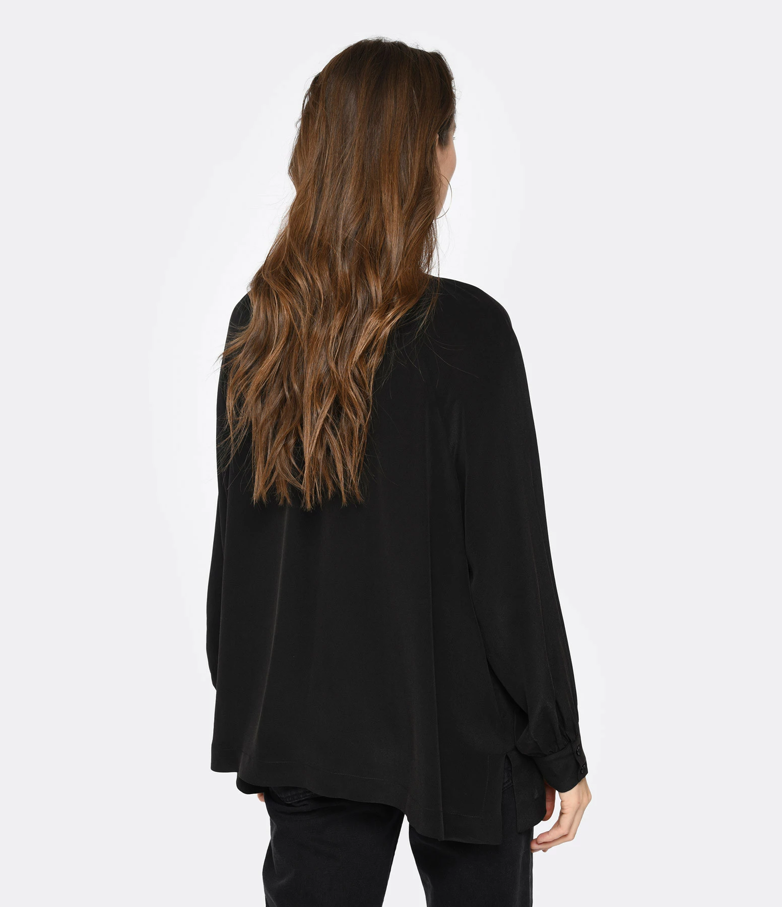 Vanessa Bruno Chemise Anita Soie Noir – Image 5