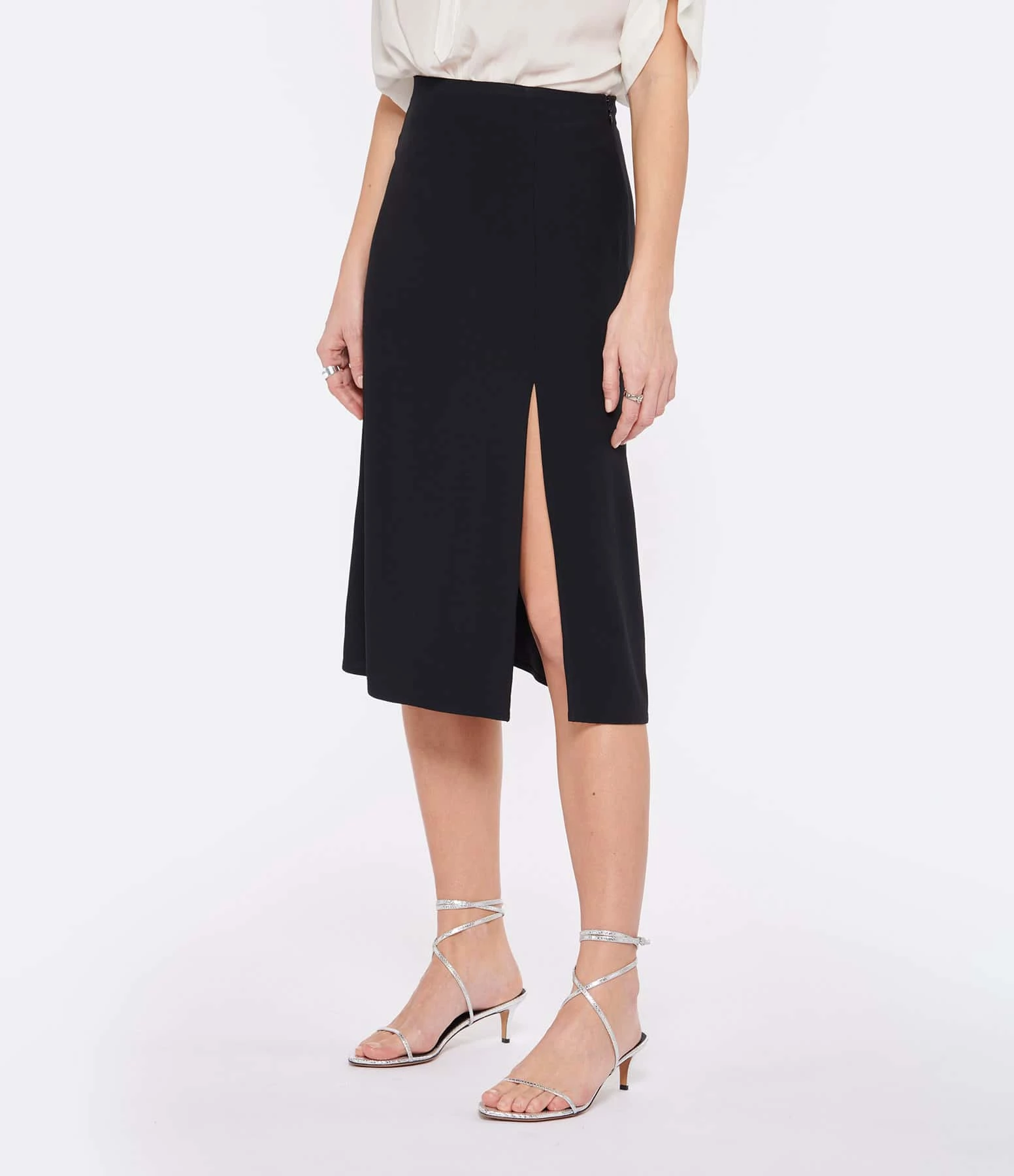 Vanessa Bruno Jupe Midi Andgie Noir – Image 4