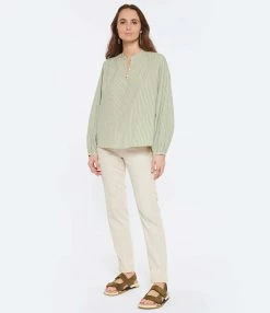 Vanessa Bruno Blouse Mederic Coton Vert D'Eau -Boutique de vente ZIMMERMANN vbrun look20230104 228