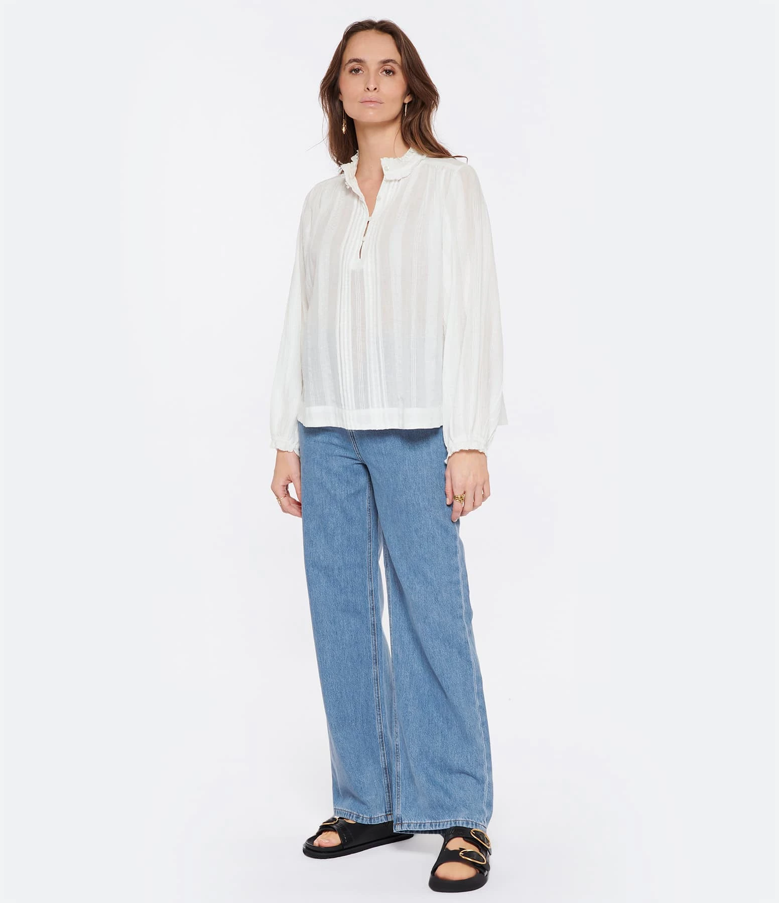 Vanessa Bruno Jean Tybalt Coton Indigo Clair – Image 3