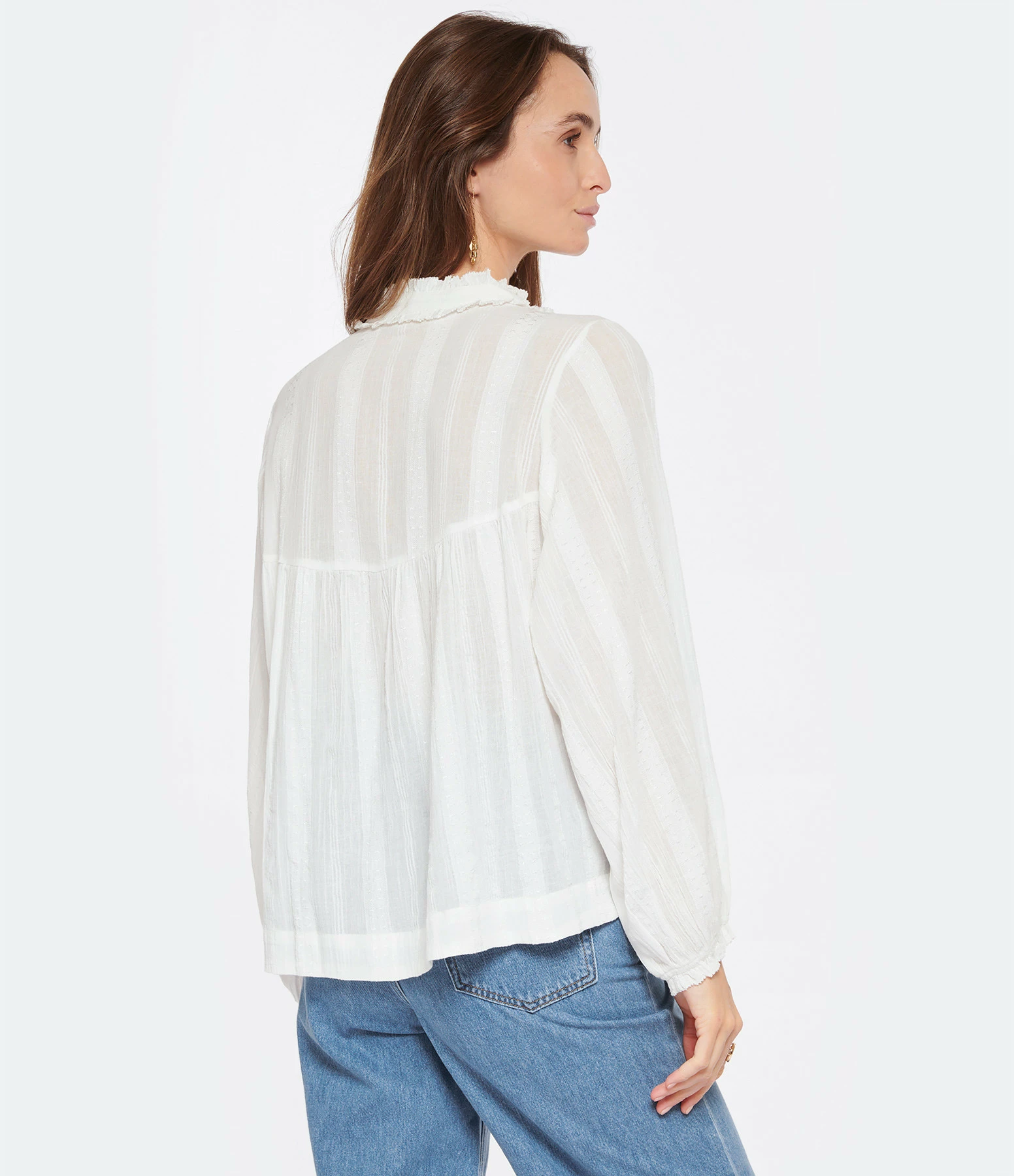 Vanessa Bruno Blouse Prado Coton Blanc – Image 5