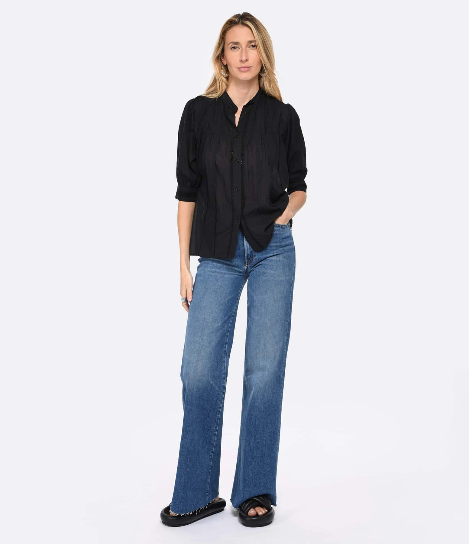 Vanessa Bruno Blouse Arsene Coton Noir – Image 5