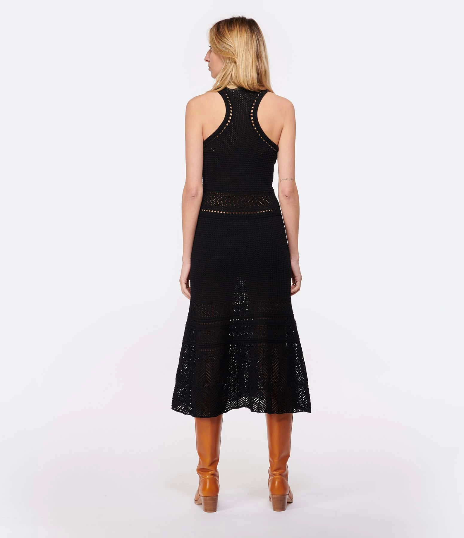 Vanessa Bruno Robe Taki Coton Noir – Image 4