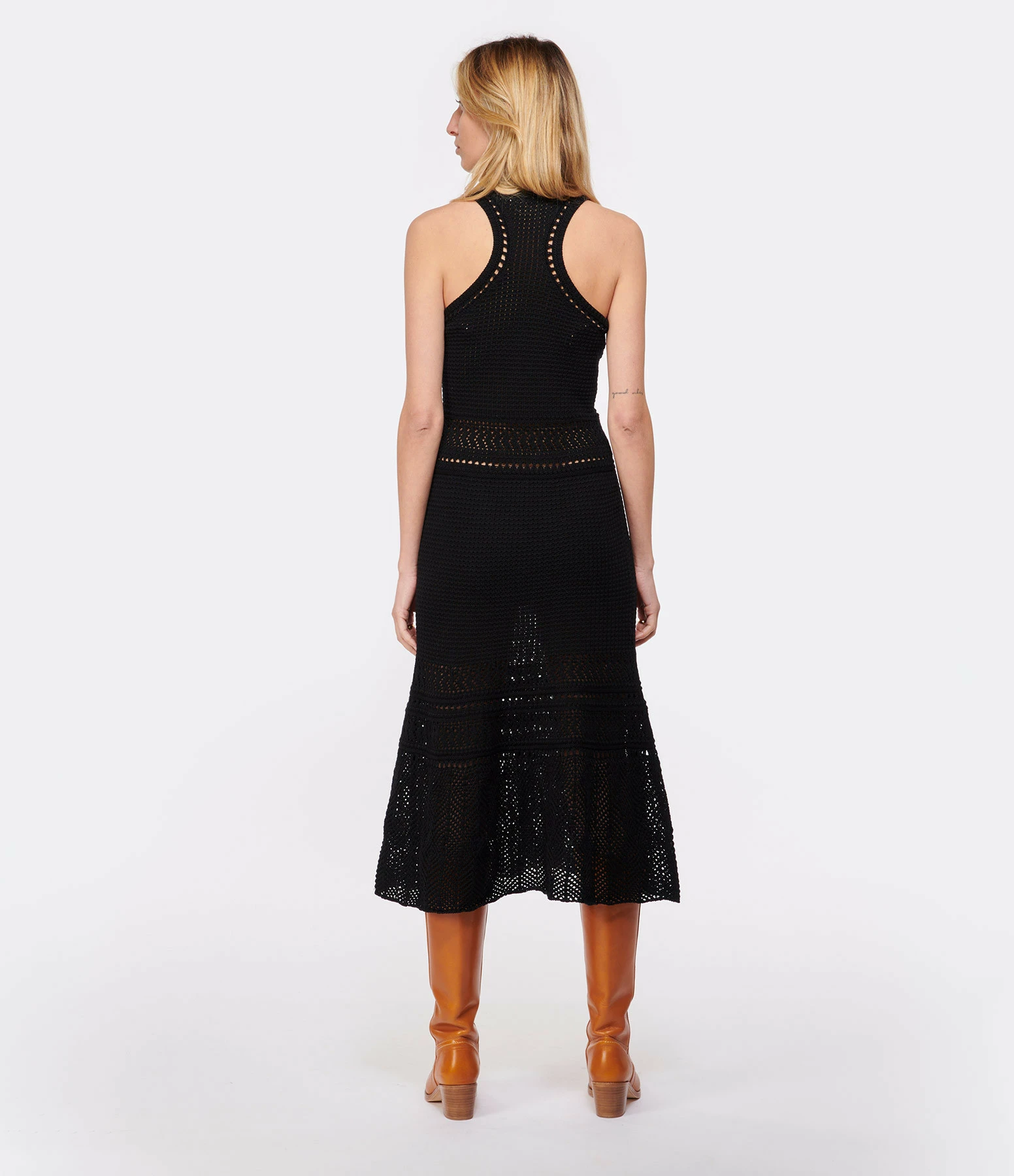 Vanessa Bruno Robe Taki Coton Noir – Image 4