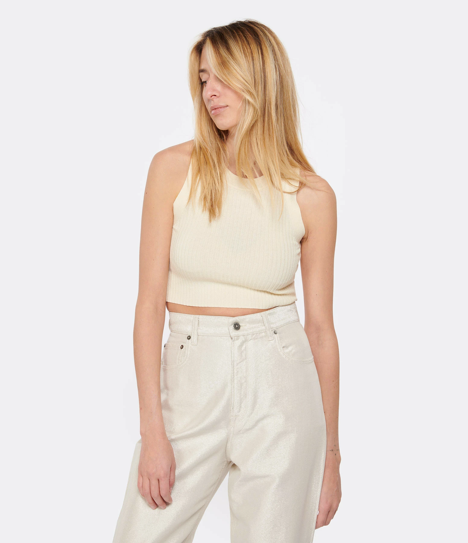 Vanessa Bruno Top Anna Écru – Image 3