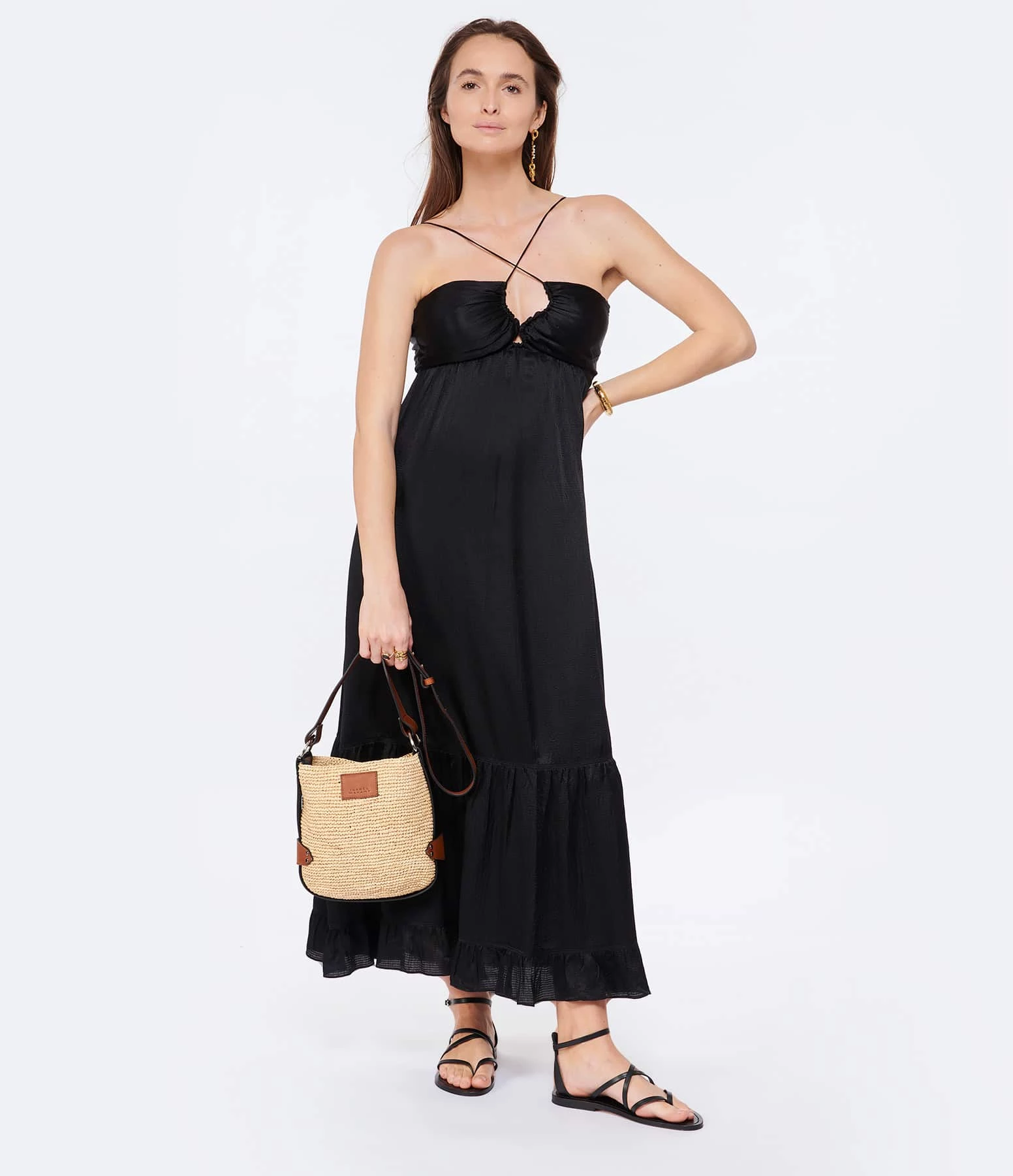 Vanessa Bruno Robe Longue Alexandra Noir – Image 3