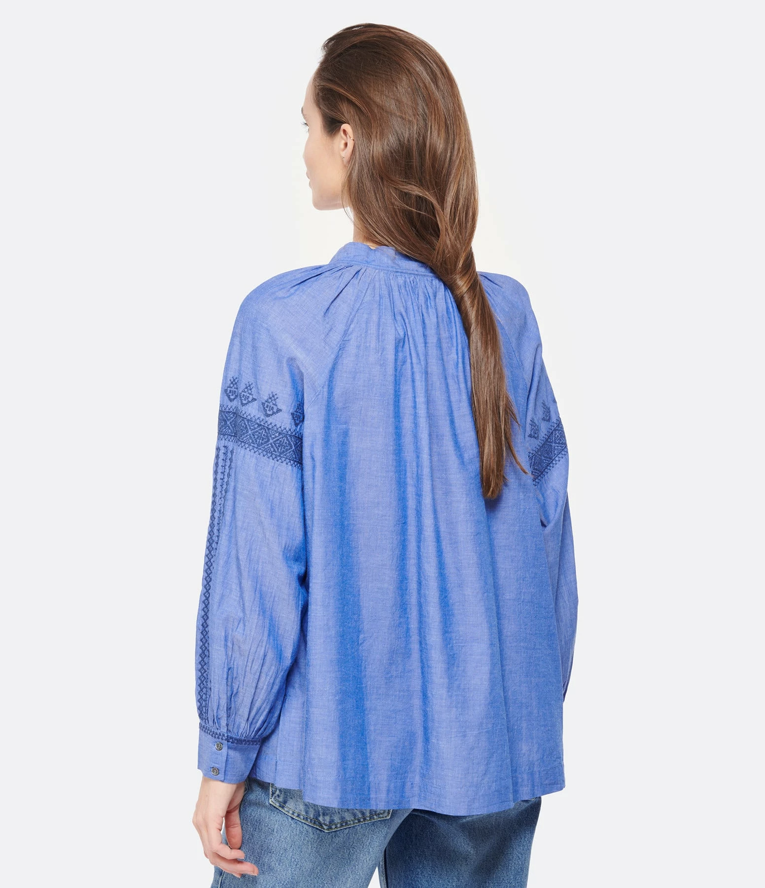 Vanessa Bruno Chemise Anita Coton Bleu – Image 5