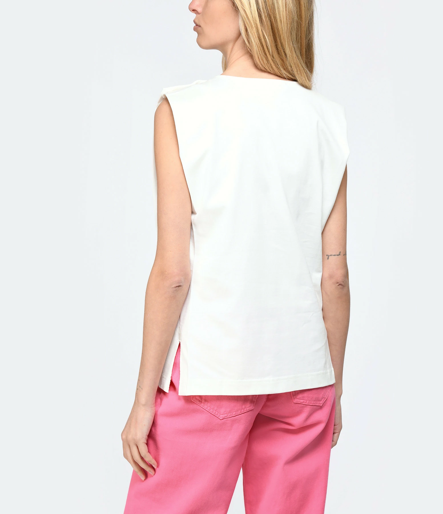 Vanessa Bruno Tee-shirt Amandine Coton Écru – Image 3