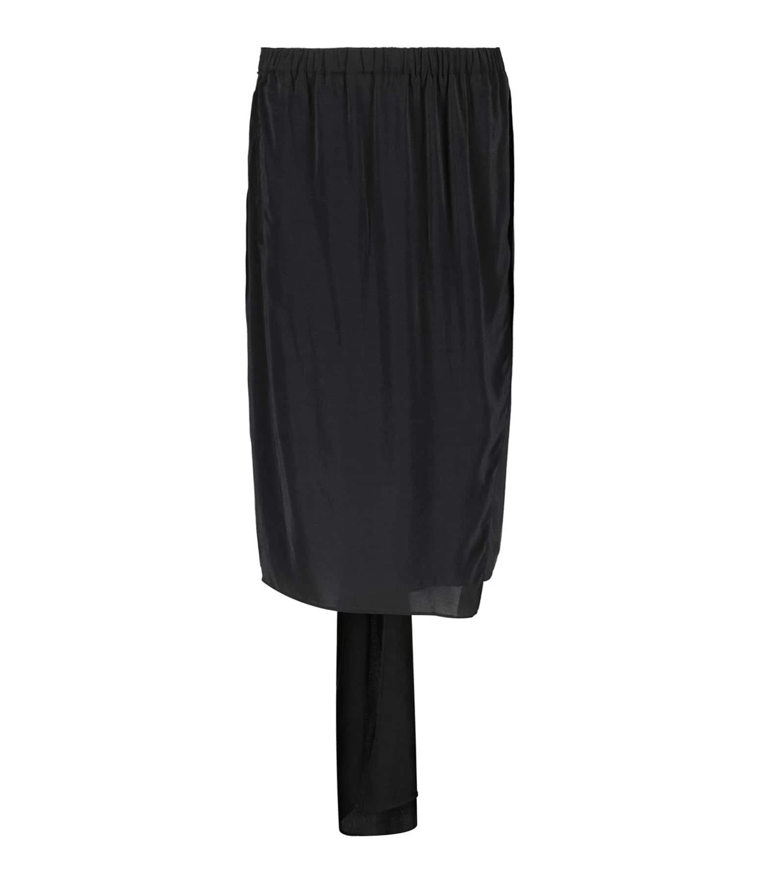 Vanessa Bruno Jupe Midi Aruba Soie Noir