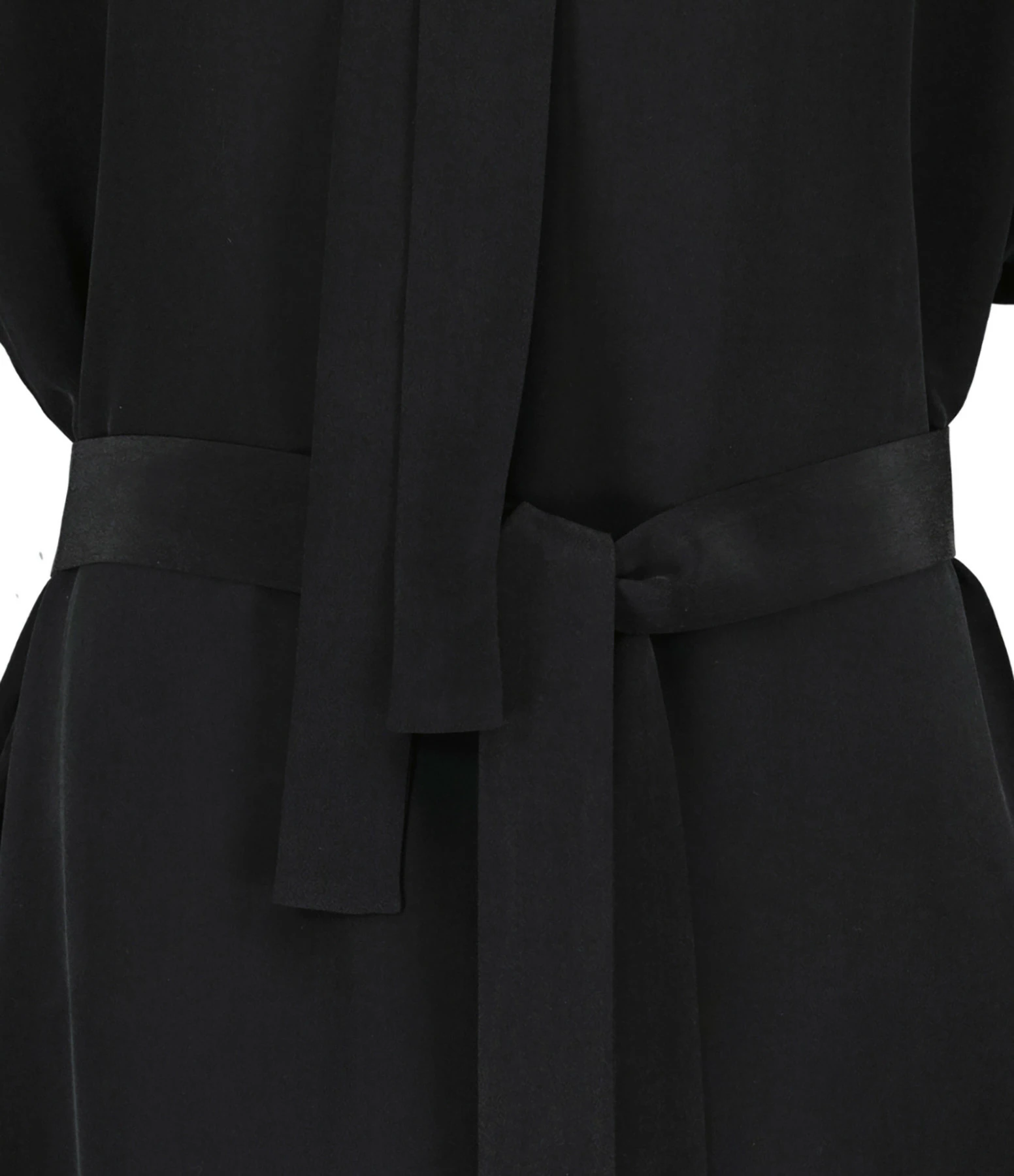 Vanessa Bruno Robe Midi Amarilla Soie Noir – Image 2