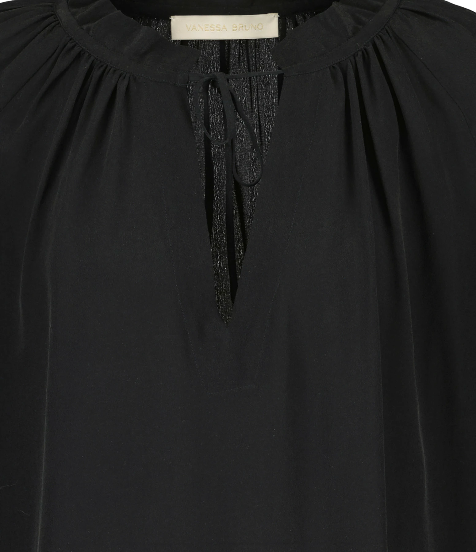 Vanessa Bruno Chemise Anita Soie Noir – Image 2