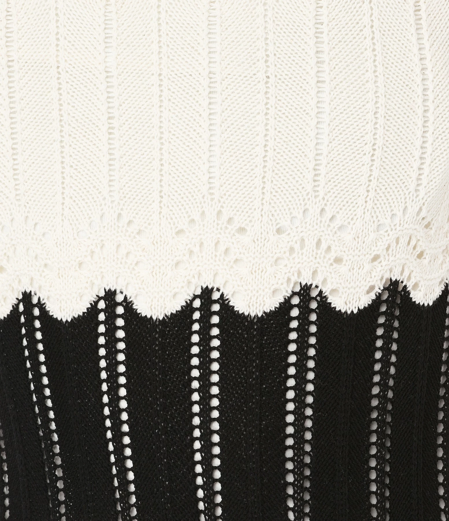 Vanessa Bruno Robe Midi Aimée Maille Écru Noir – Image 2