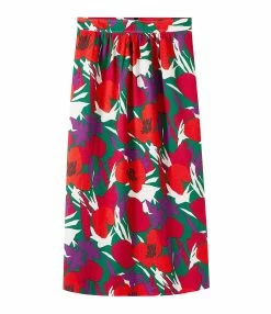 A.P.C. Jupe Midi Ravenna Rouge