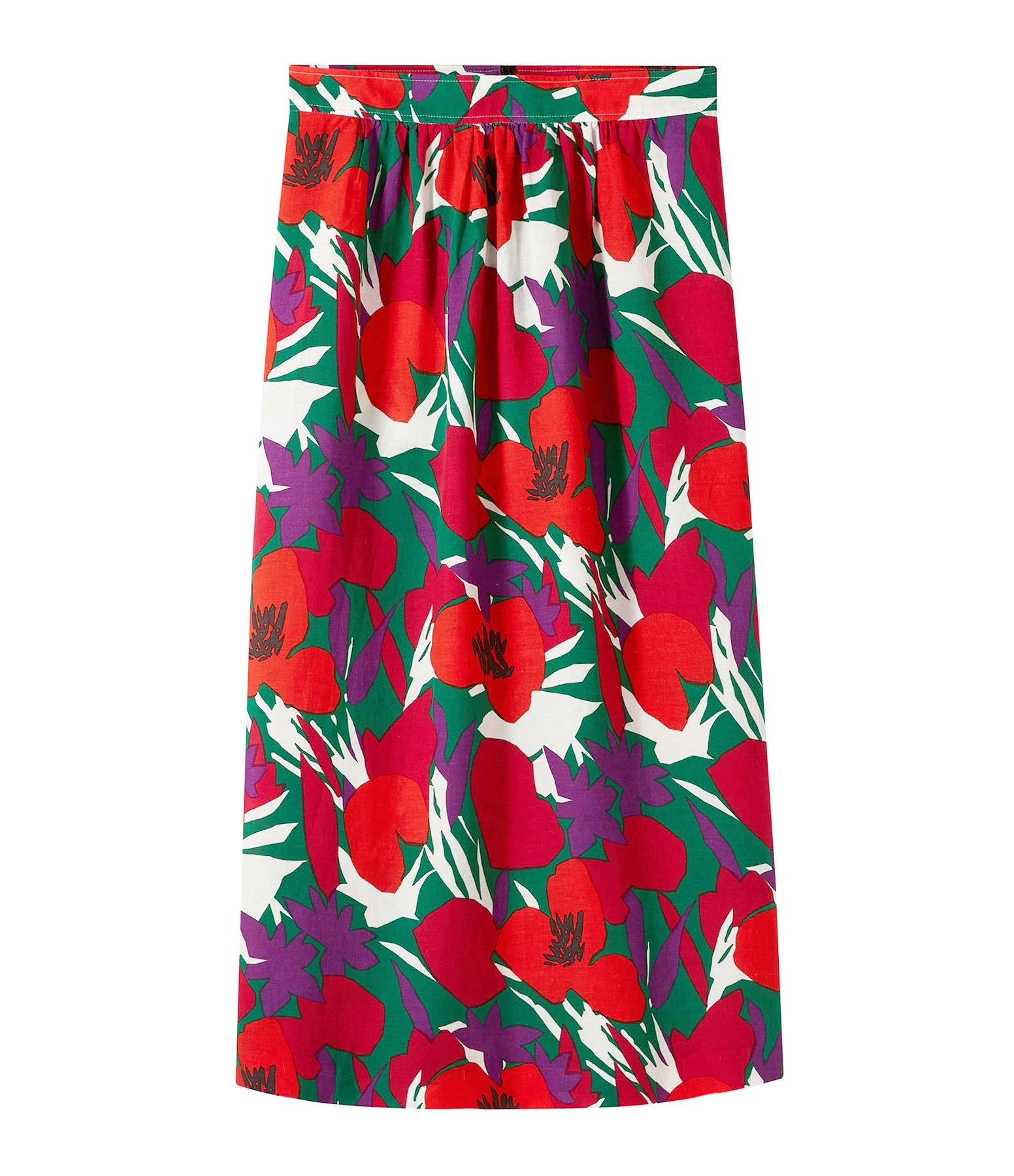 A.P.C. Jupe Midi Ravenna Rouge