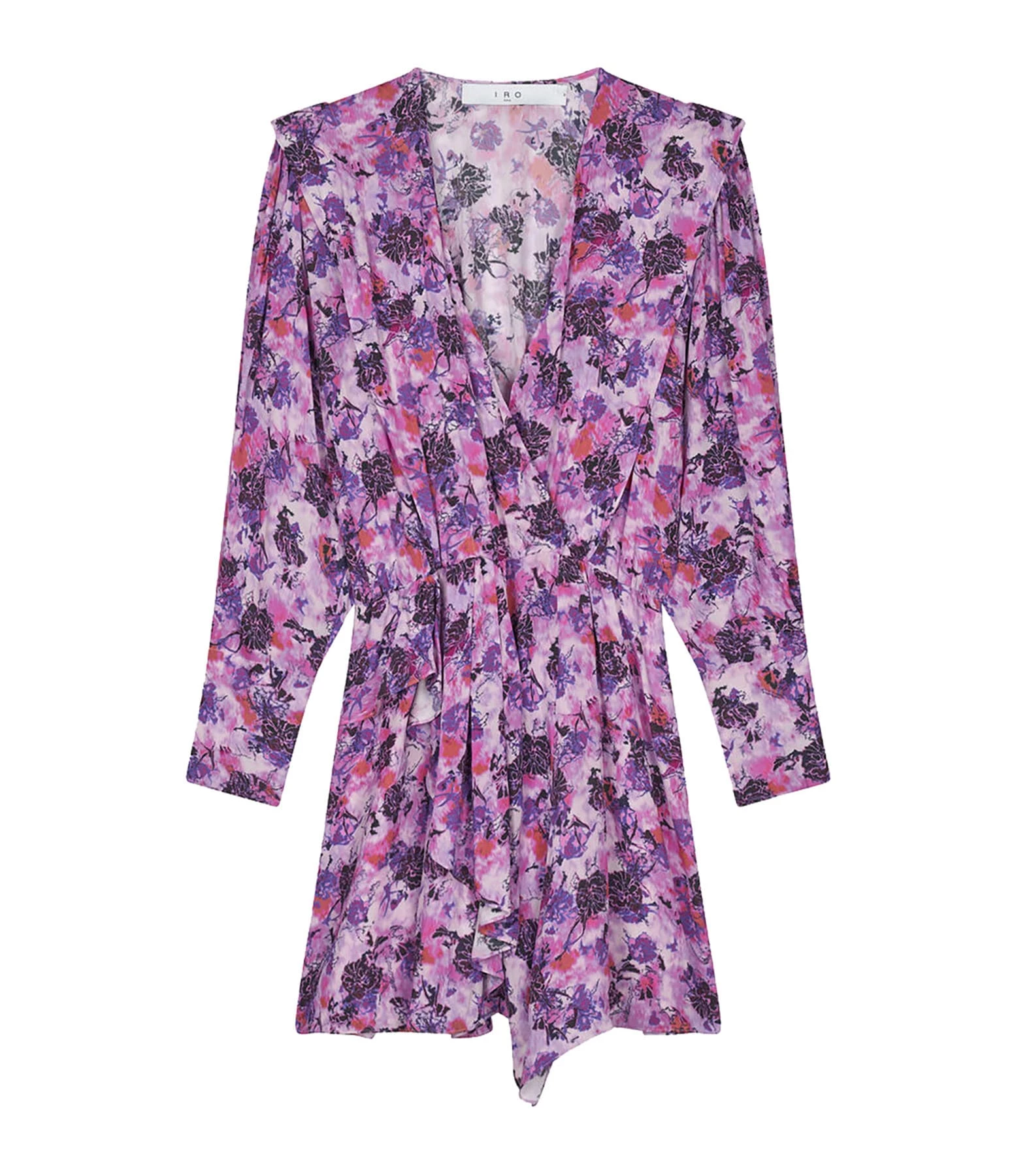 IRO Robe Madea Imprimé Violet