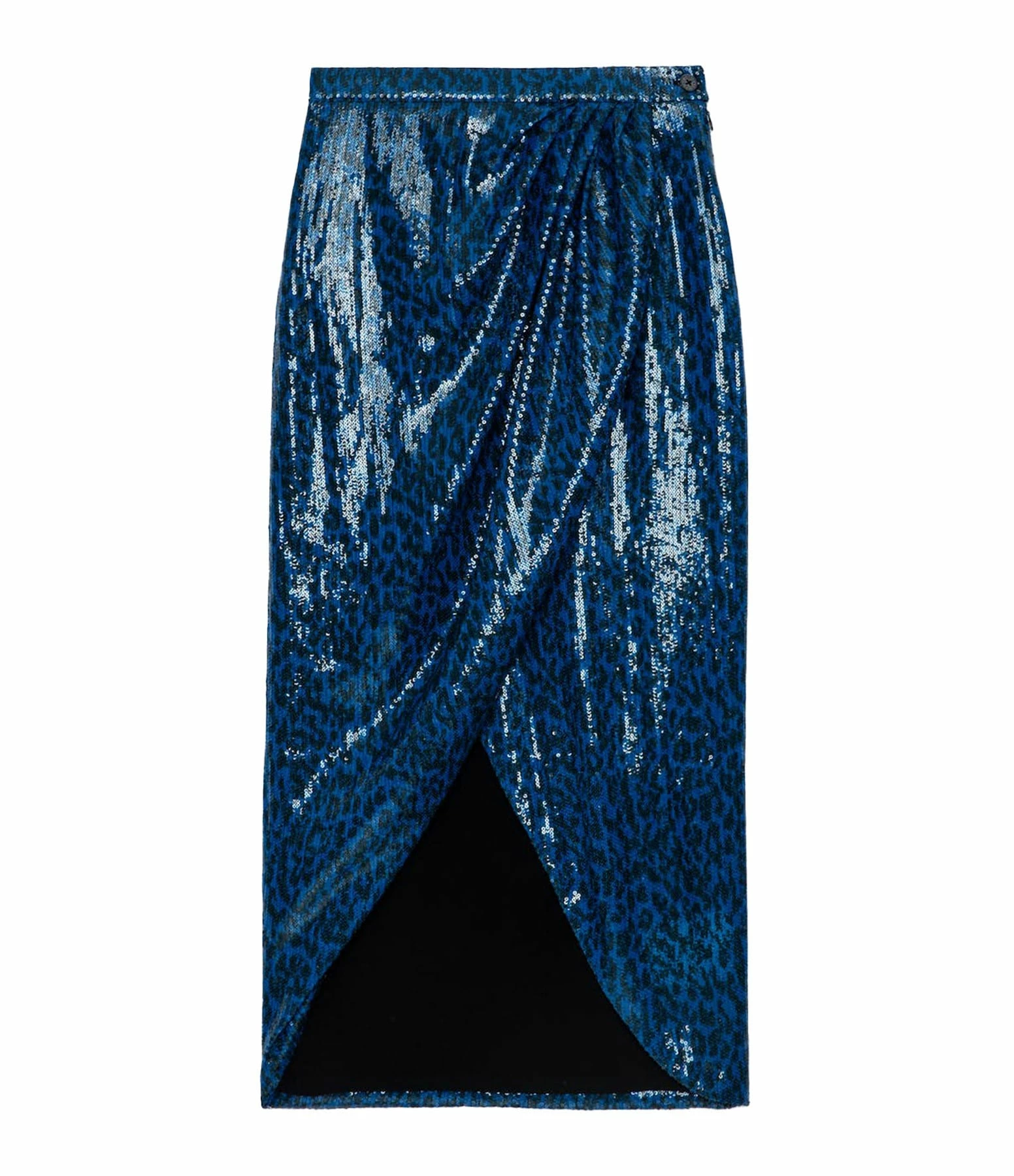Zadig & Voltaire Jupe Longue Jamelia Sequins Azur