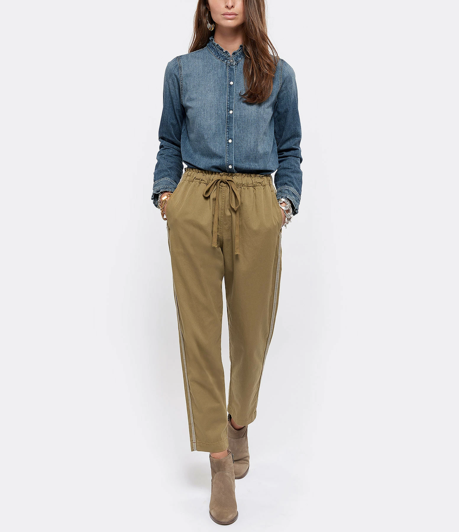 XIRENA Pantalon Rex Coton Kaki – Image 3