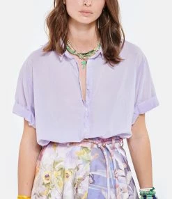 XIRENA Chemise Channing Lavande -Boutique de vente ZIMMERMANN xiren look20210316 238