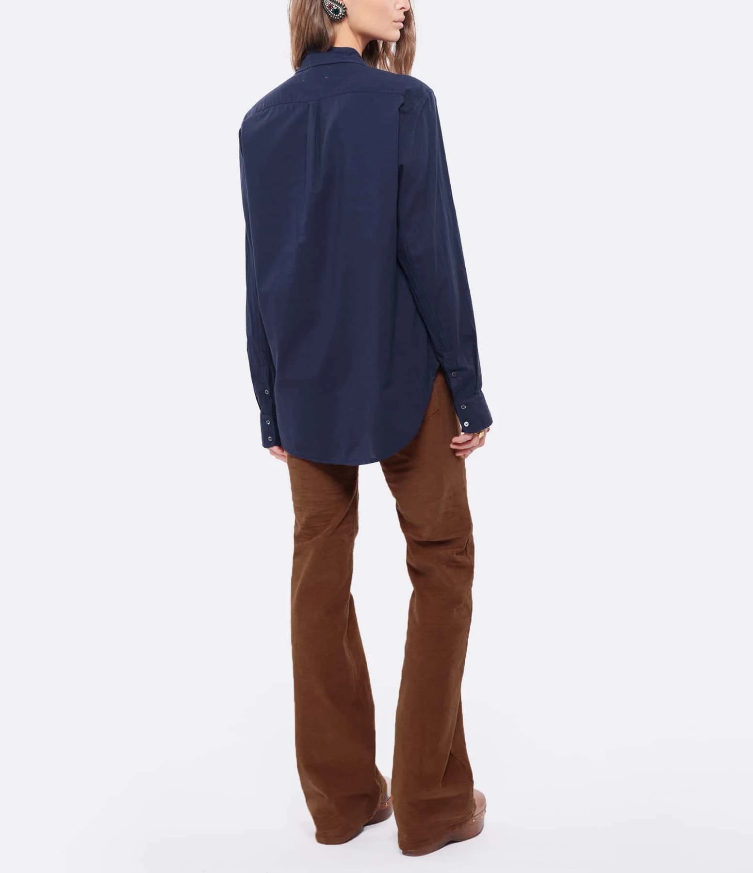 XIRENA Chemise Beau Coton Bleu Navy – Image 5