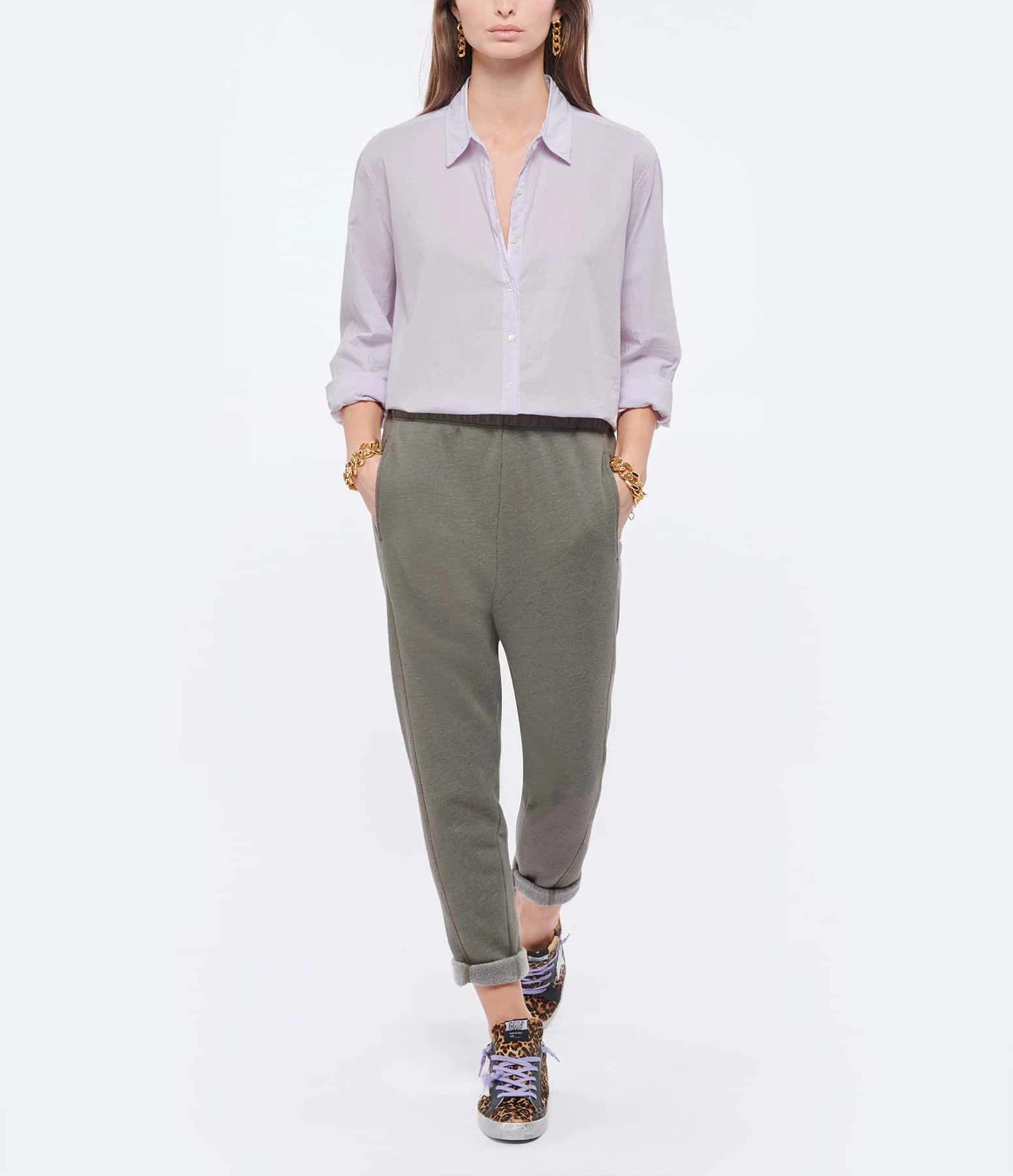 XIRENA Chemise Beau Coton Lilas – Image 6