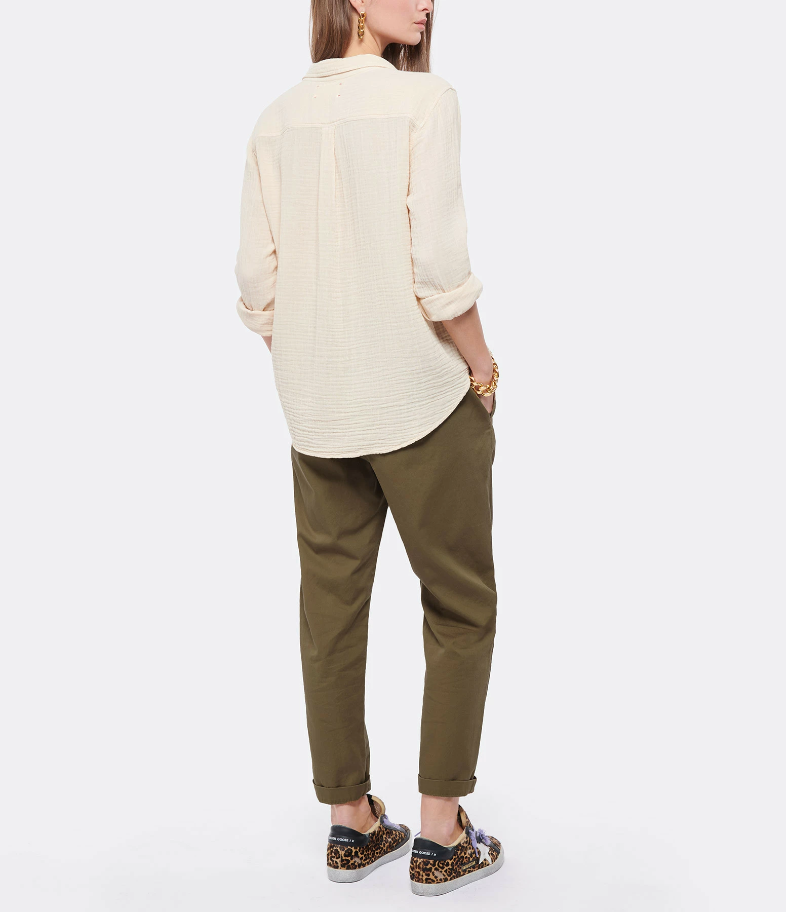 XIRENA Chemise Scout Écru Vintage – Image 5