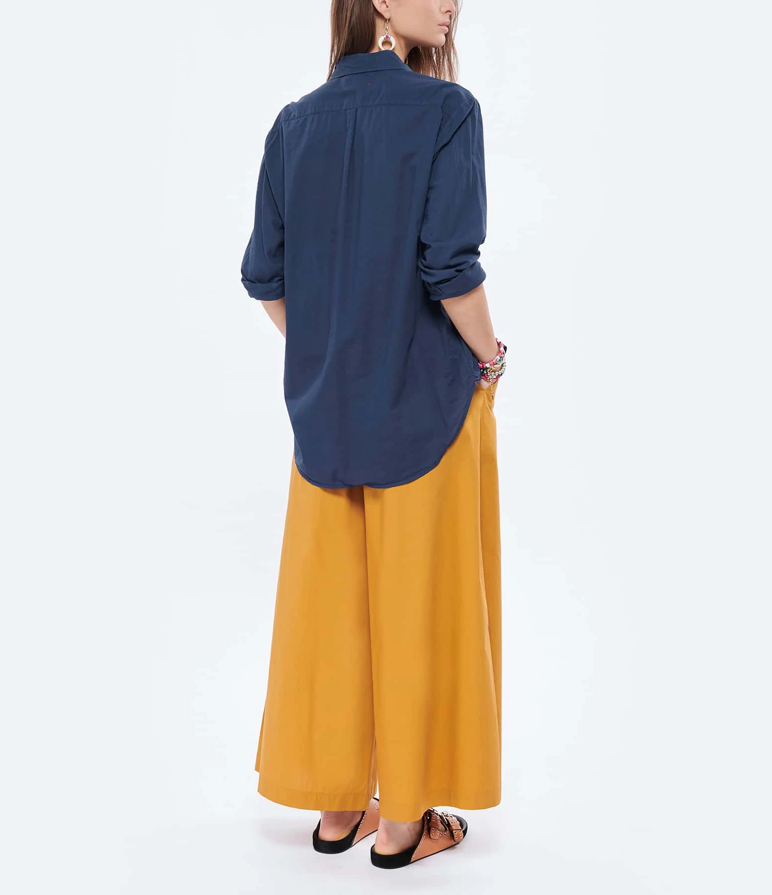 XIRENA Chemise Beau Coton Bleu Navy – Image 5