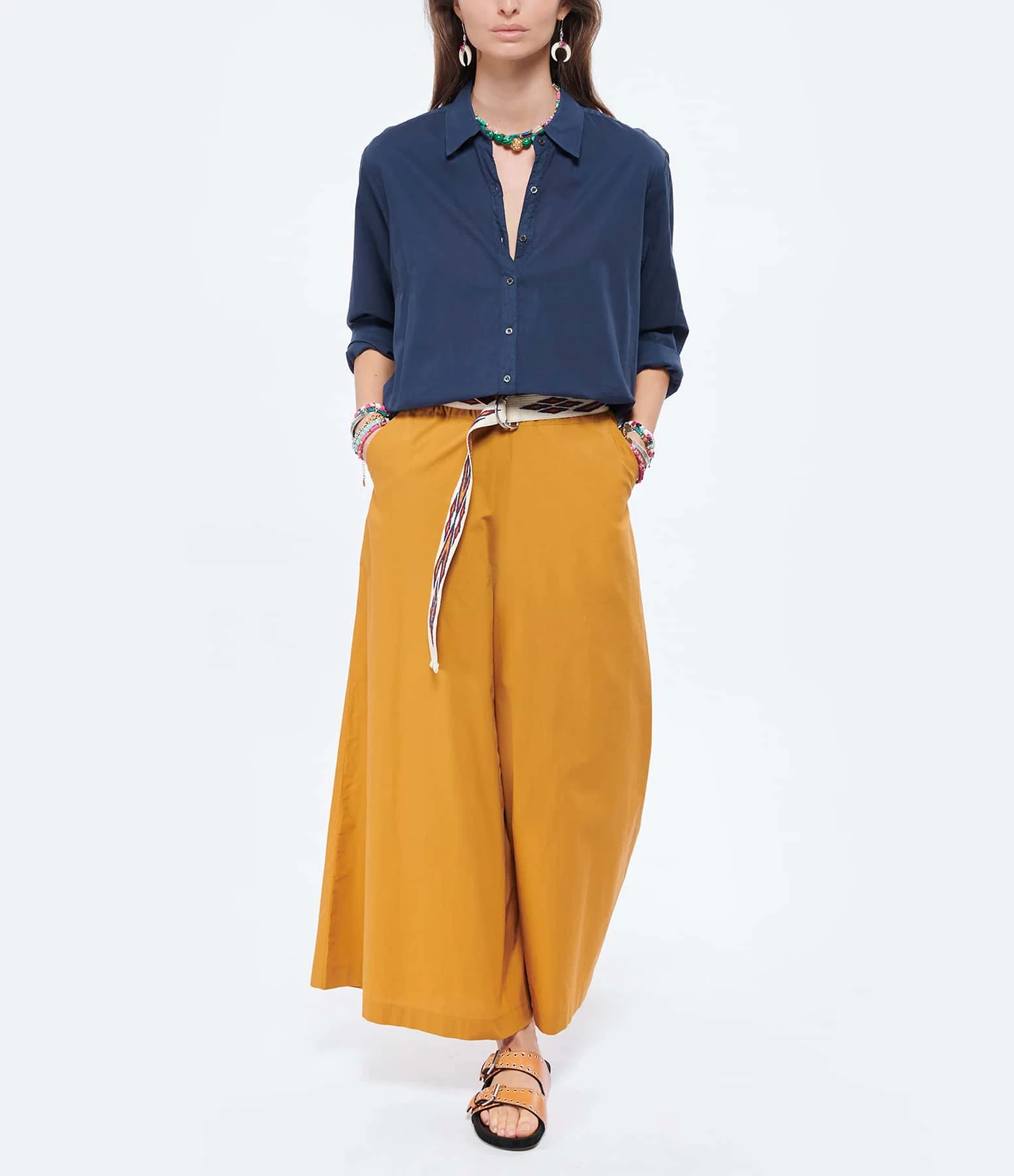 XIRENA Chemise Beau Coton Bleu Navy – Image 4