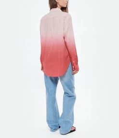 XIRENA Chemise Beau Ombre Coton Rouge 11 XIRENA Chemise Beau Ombre Coton Rouge -Boutique de vente ZIMMERMANN xiren look20220119 58