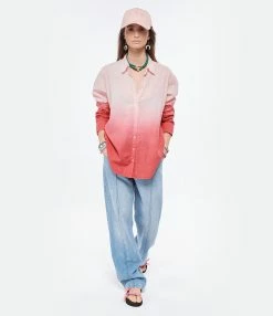 XIRENA Chemise Beau Ombre Coton Rouge 10 XIRENA Chemise Beau Ombre Coton Rouge -Boutique de vente ZIMMERMANN xiren look20220119 61