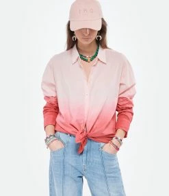 XIRENA Chemise Beau Ombre Coton Rouge 9 XIRENA Chemise Beau Ombre Coton Rouge -Boutique de vente ZIMMERMANN xiren look20220119 64