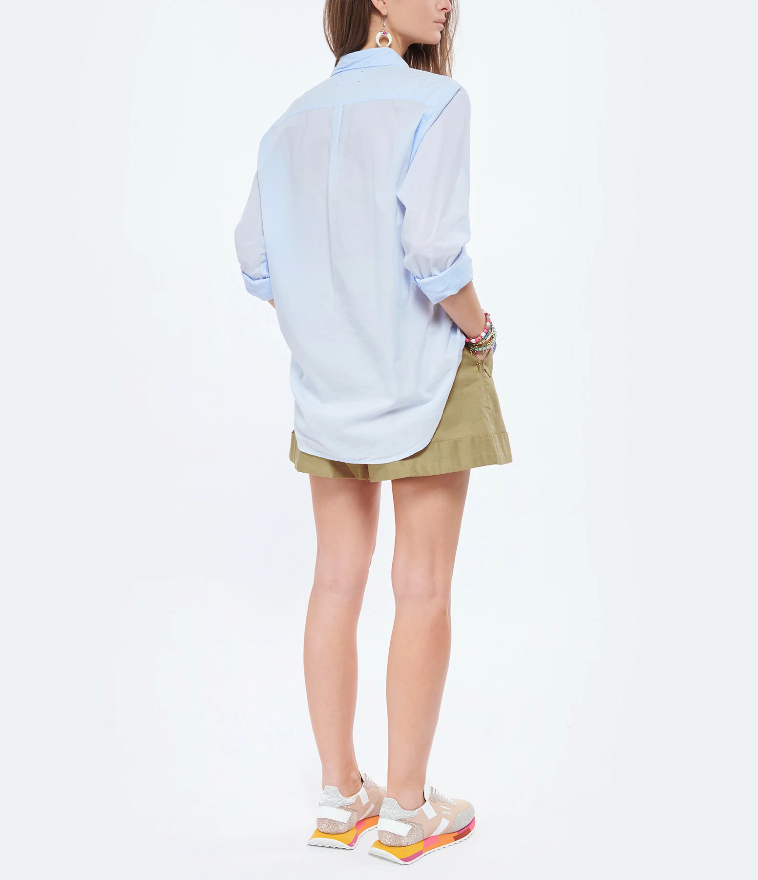 XIRENA Chemise Beau Coton Bleu Ciel – Image 5