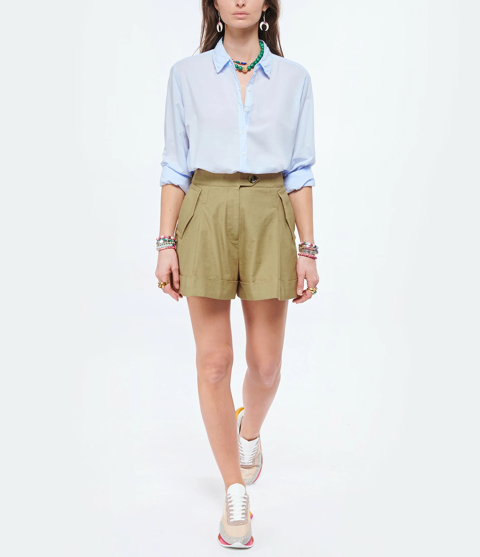 XIRENA Chemise Beau Coton Bleu Ciel – Image 4