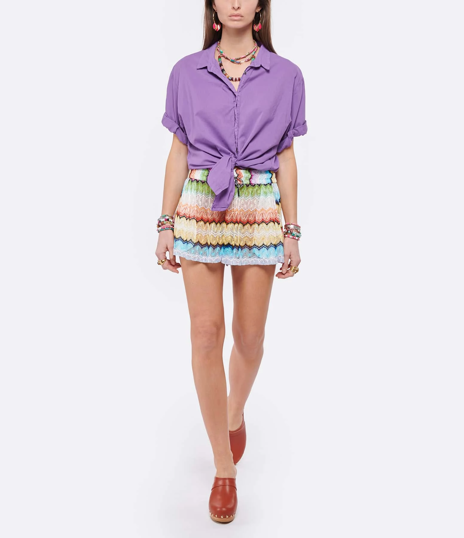 XIRENA Chemise Channing Coton Violet – Image 4