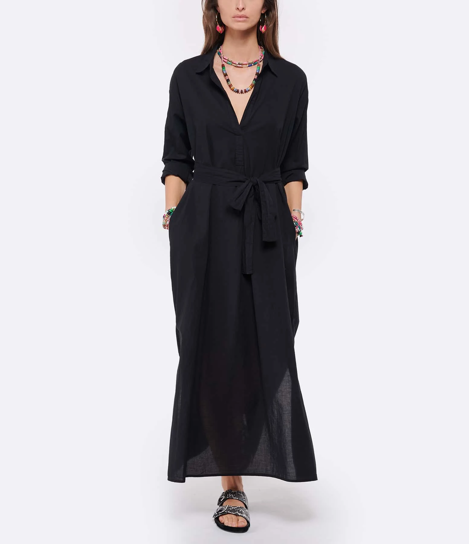 XIRENA Robe Hope Coton Noir – Image 3