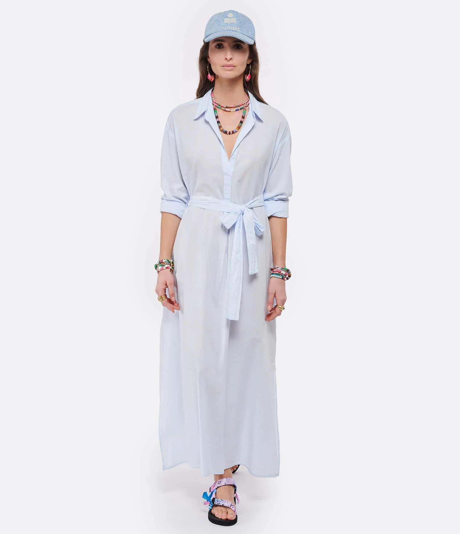 XIRENA Robe Hope Coton Bleu Sky – Image 3