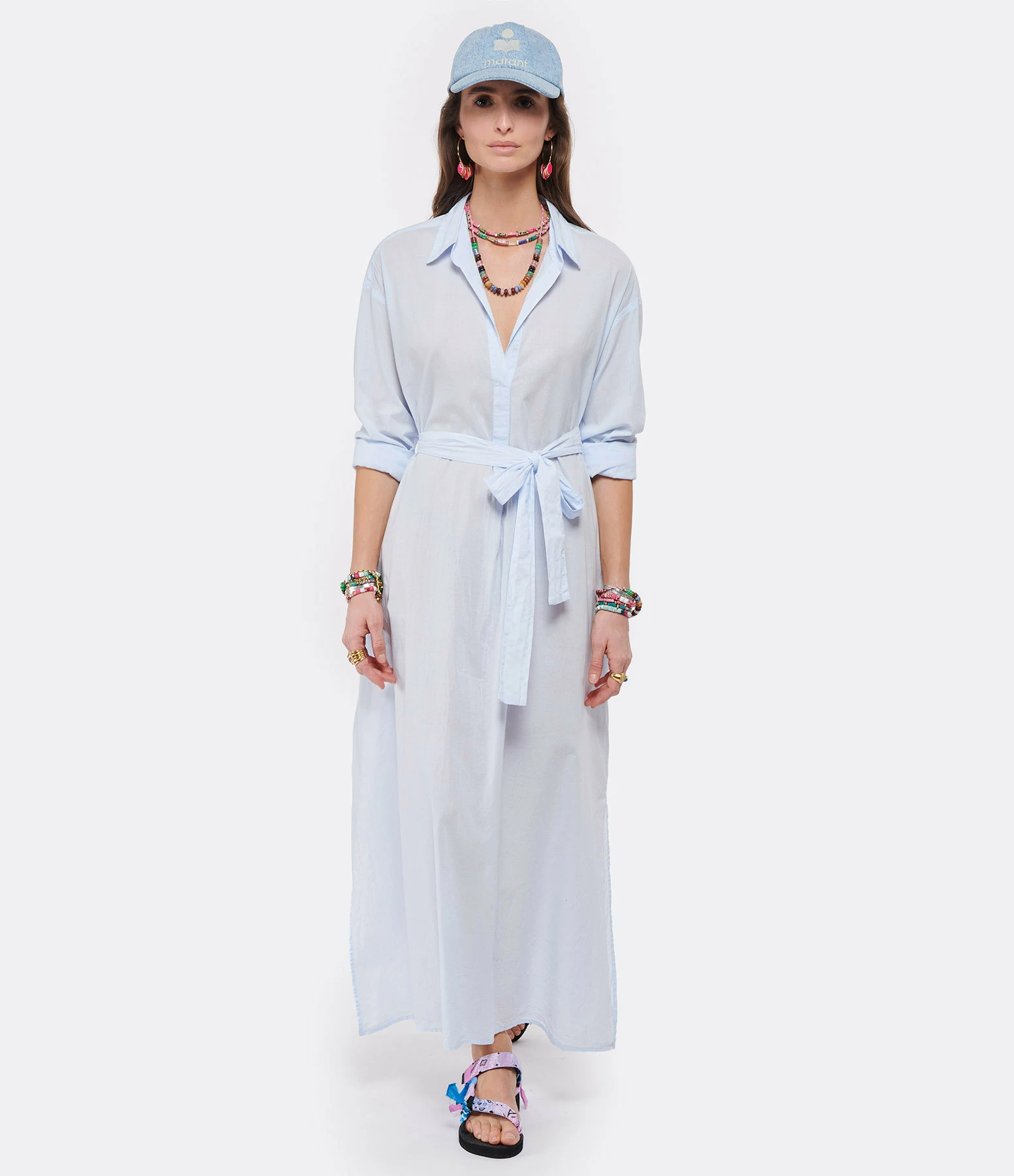 XIRENA Robe Hope Coton Bleu Sky – Image 3