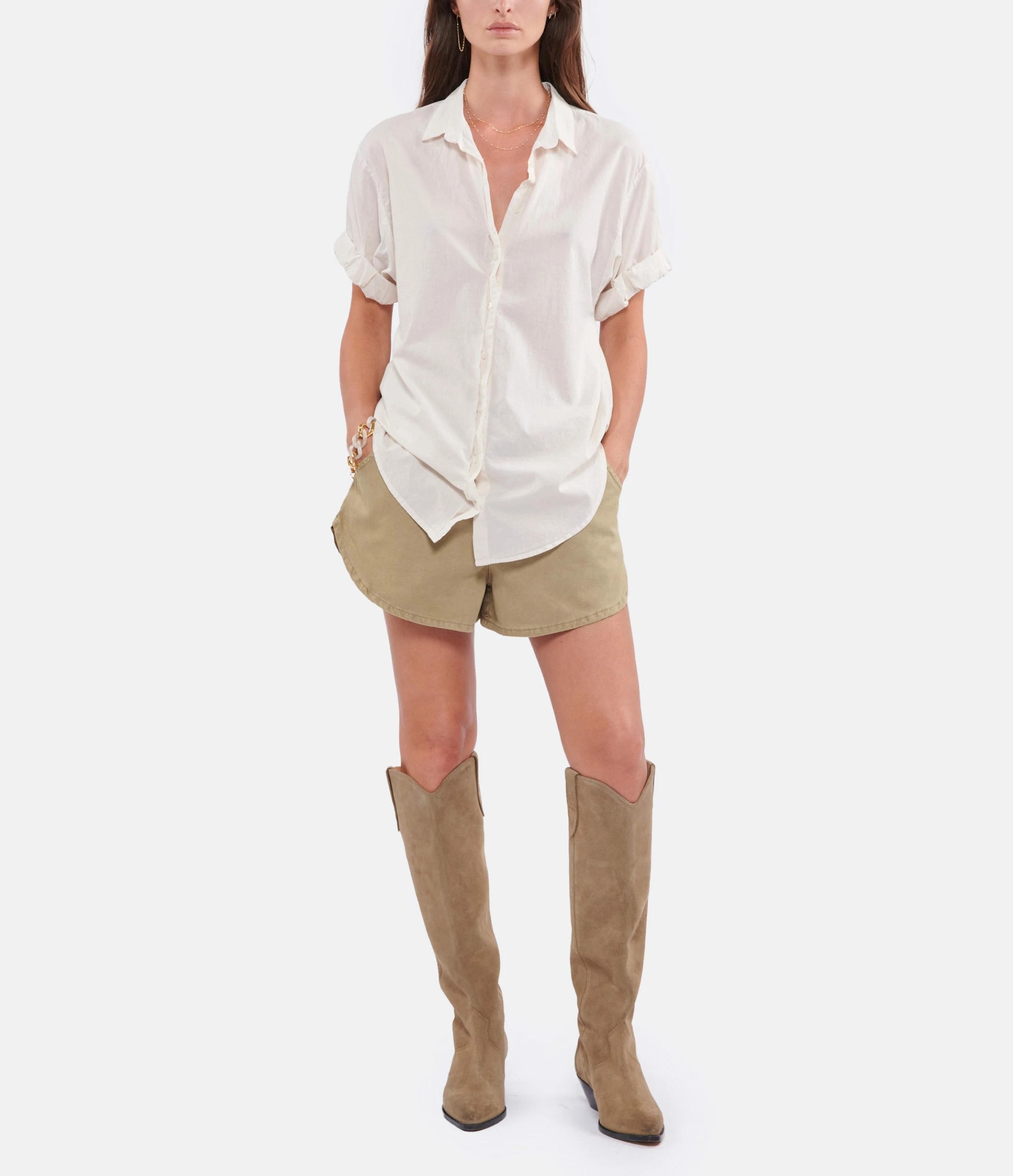 XIRENA Chemise Channing Sable – Image 3