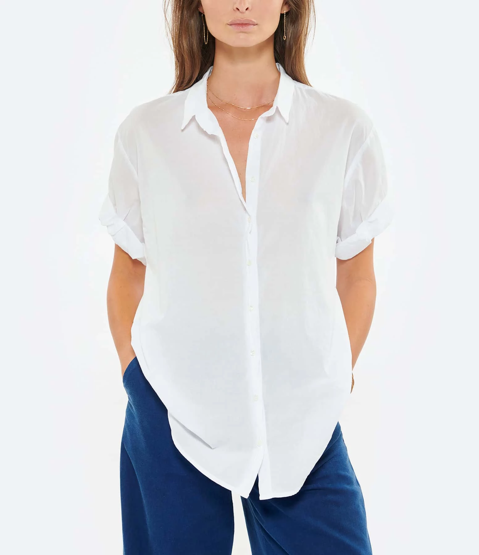 XIRENA Chemise Channing Coton Blanc – Image 3