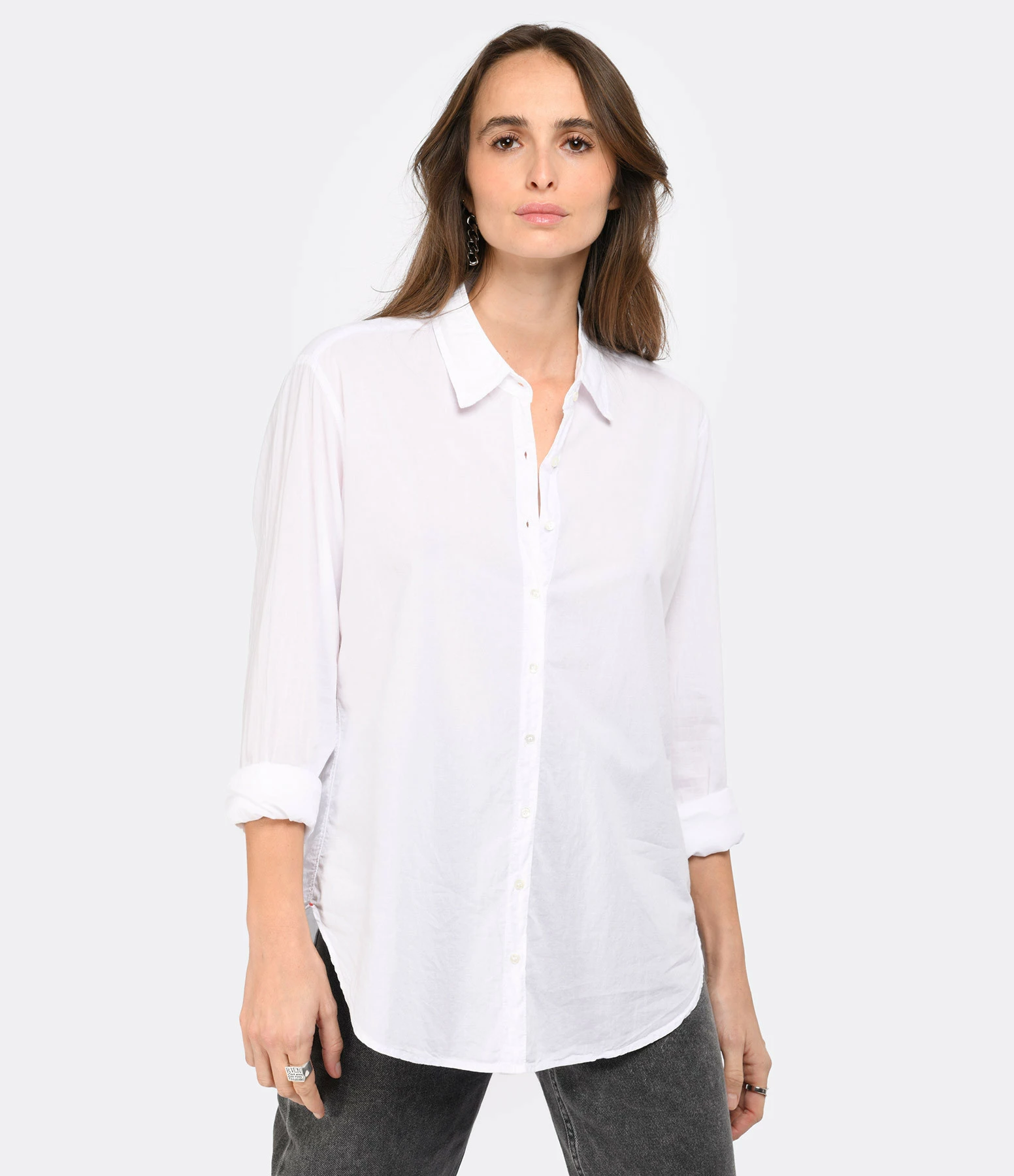 XIRENA Chemise Beau Coton Blanc – Image 3