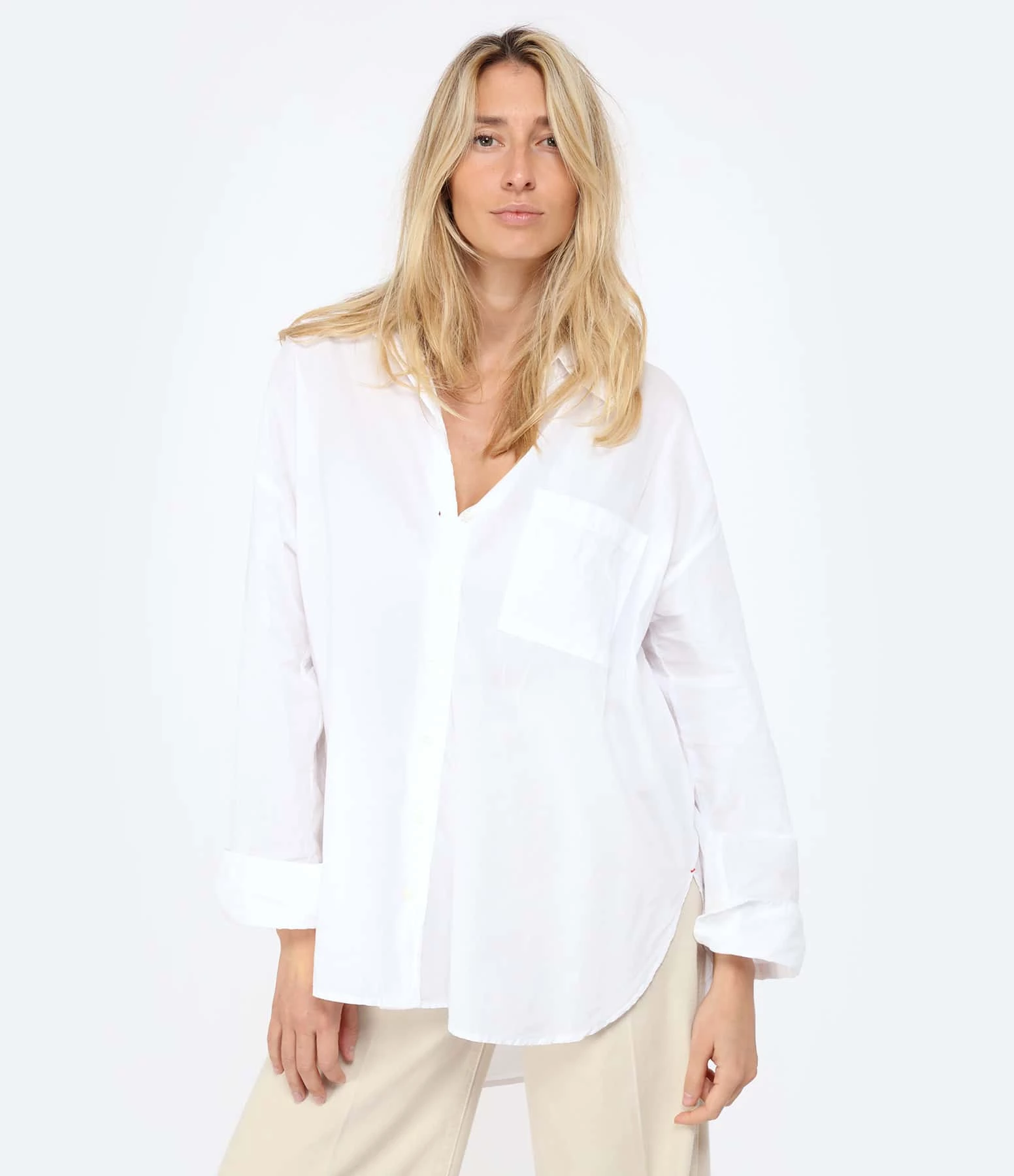 XIRENA Chemise Sydney Coton Blanc – Image 3