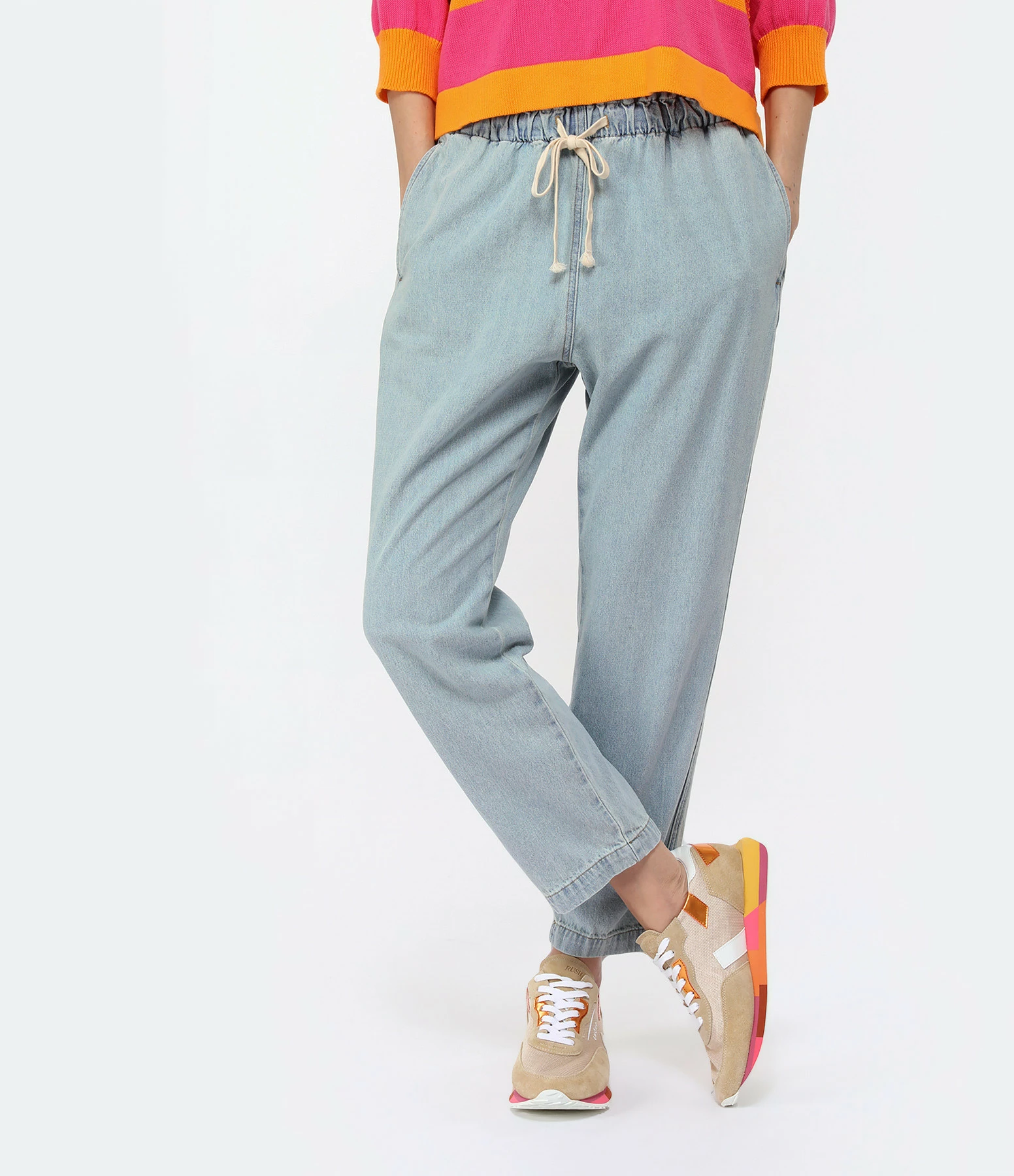 XIRENA Pantalon Rex Coton Bleu Clair – Image 4